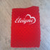 Blanket lined in personalized soft minky, embroidered first name and/or ornament